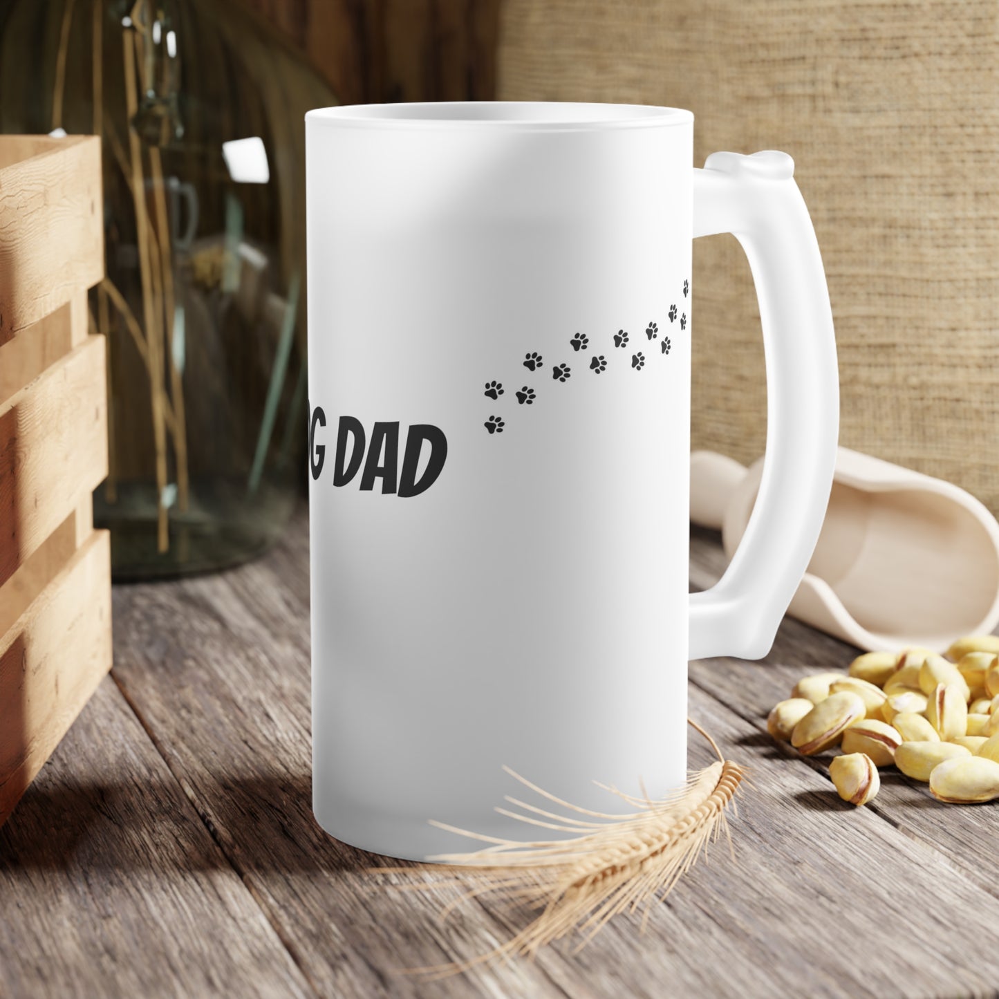 Frosted Glass Beer Mug